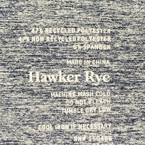 Hawker Rye Navy Blue Performance Polo Shirt XXL SPF 40 Moisture Wicking Golf - Picture 5 of 6